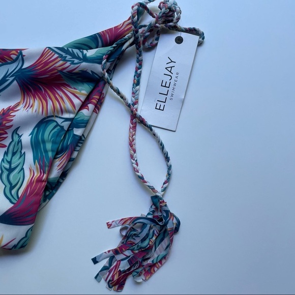 Ellejay Jordyn Tropics String Bikini Bottom Large - Picture 6 of 7